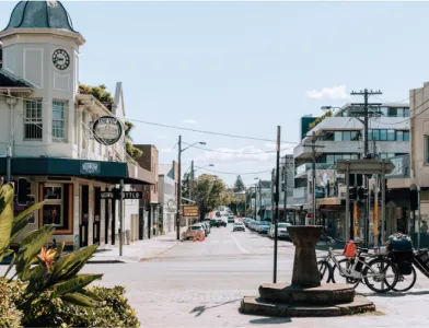Shopfronts on an Inner West high street